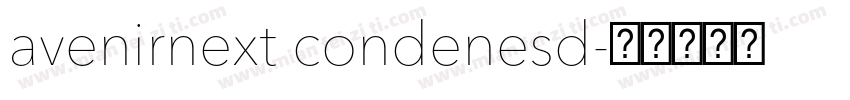 avenirnext condenesd字体转换